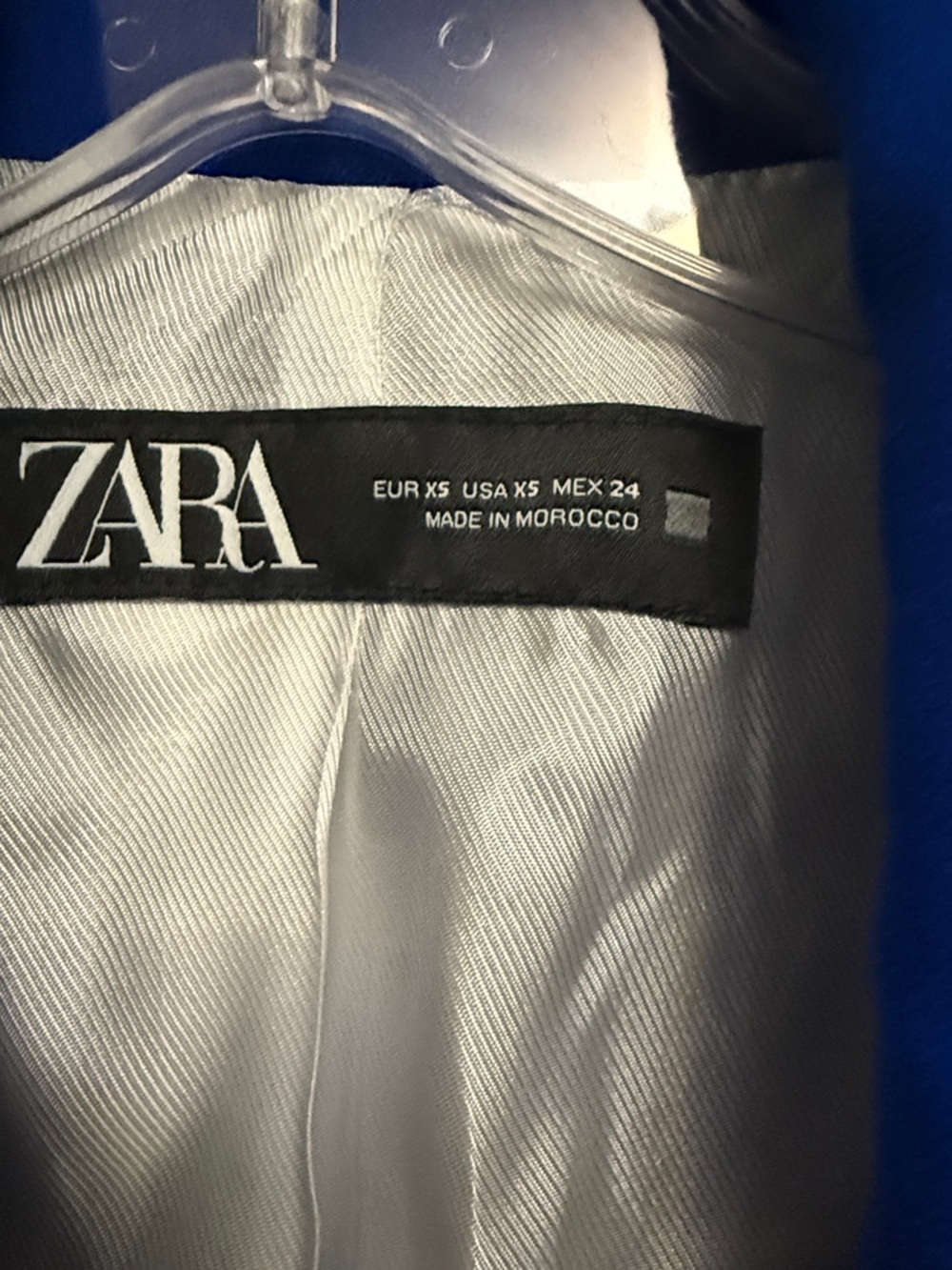 Zara Cobalt Blue Double-Breasted Blazer with Gold Buttons - Picture 2 of 5